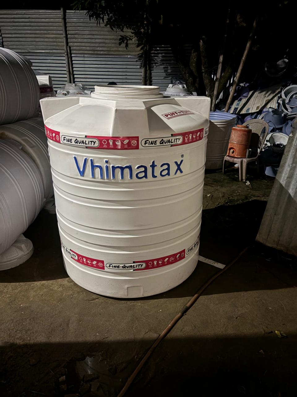Vhimatax water storage tank at the SR POLYMERS facility